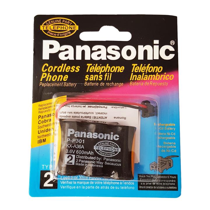 باتری تلفن بی سیم پاناسونیک مدل P-P301 Panasonic P-P301 Battery